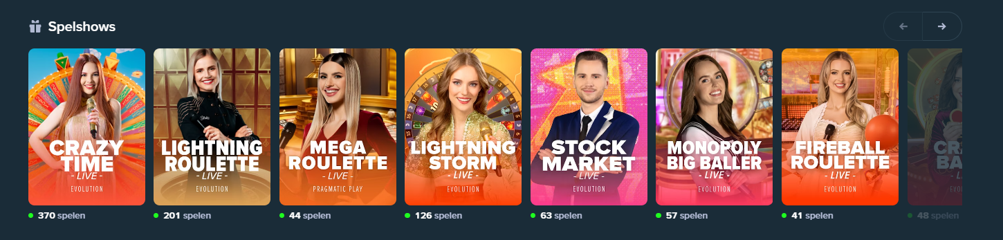 Stake Live Casino Table Games
